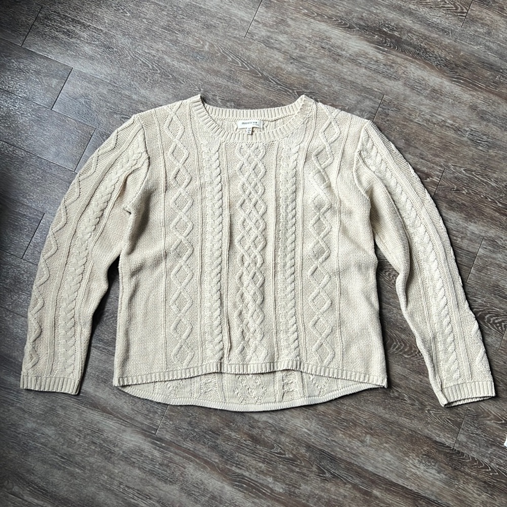 Sweater with elbow detail